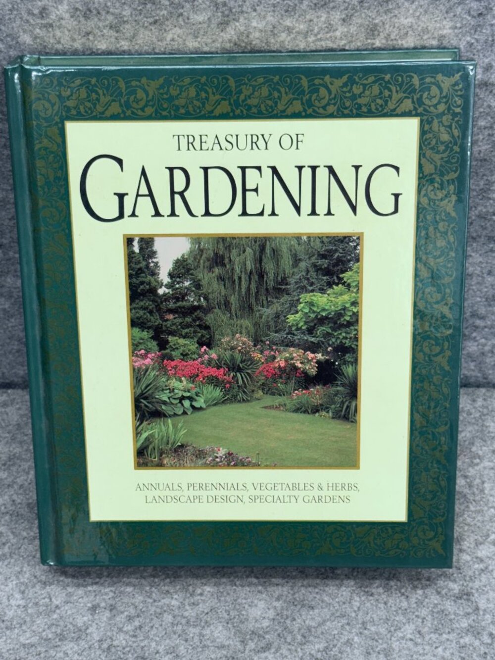 The Treasury of Gardening Perennials Vegetables Herbs Landscape Gold Page Edges